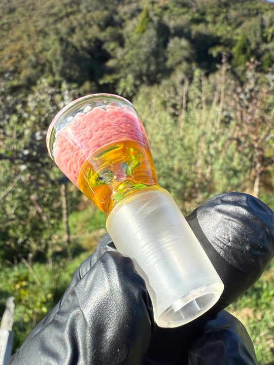 Jamie Clement Ash Catcher/Slide Set - Pheonix Frit/Yellow