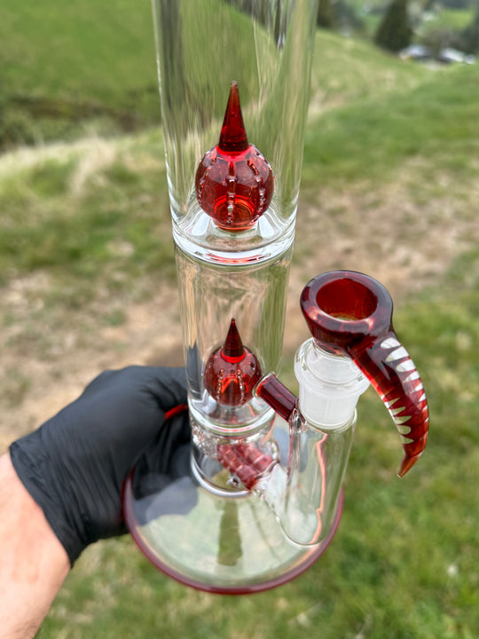 2K Double Inline To Double 360 Imperial Perc With Slide - Red Elvis