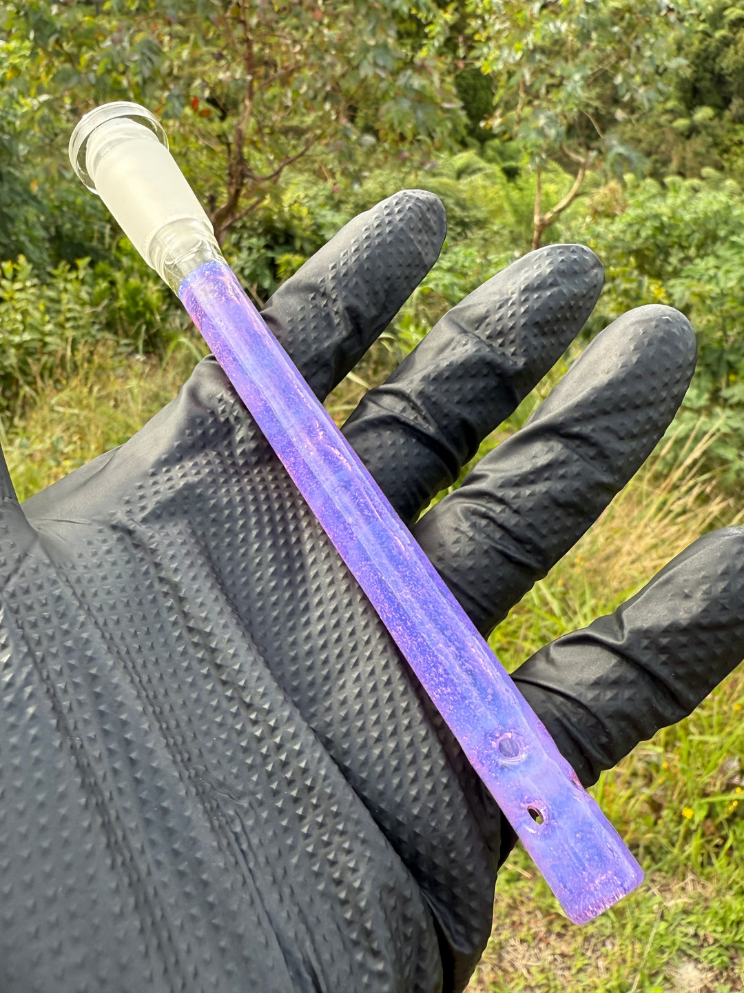 Jamie Clement Glass Collaboration Downstem  - Pink Slyme