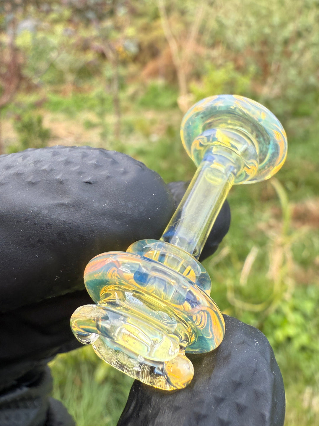Yeti Glass Puffco Pivot Dry Top - Silver Fumed