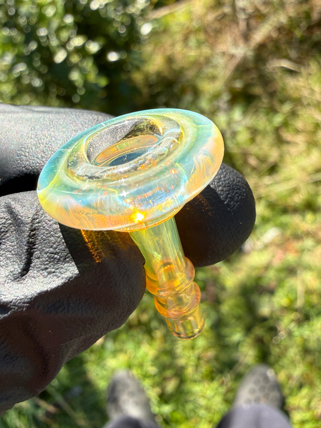 Yeti Glass Puffco Peak Joystick - Silver Fumed #2