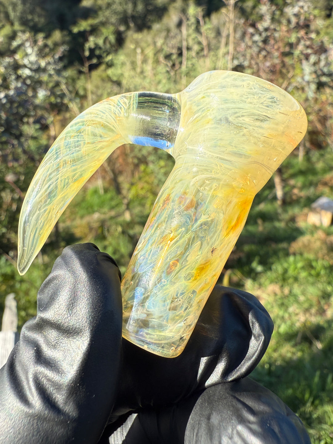 Jims Glass Blowing 18mm Chaos Slide - Silver Fumed