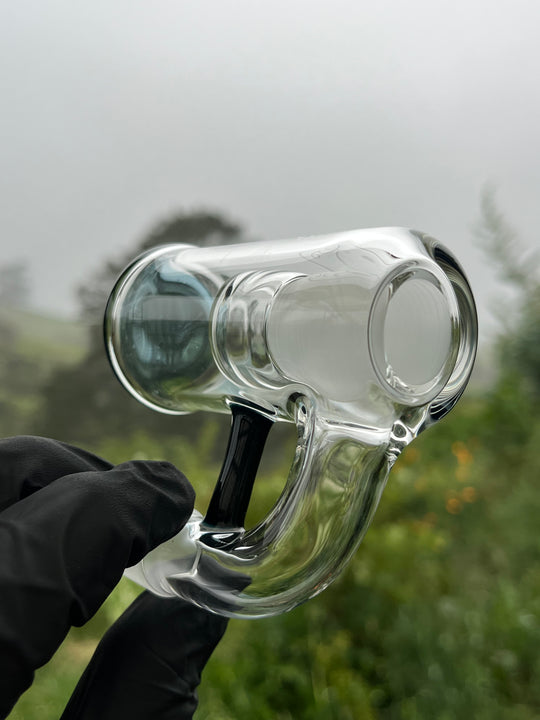 Empirical Glass Trash Can 18mm - Blue Stardust