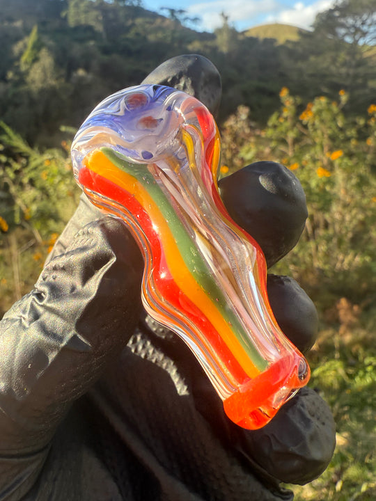Green Thumb Bob Glass Spoon - Multicoloured/Lines #2