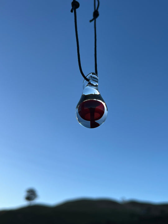 AUBORO Mushroom Pendant - Red