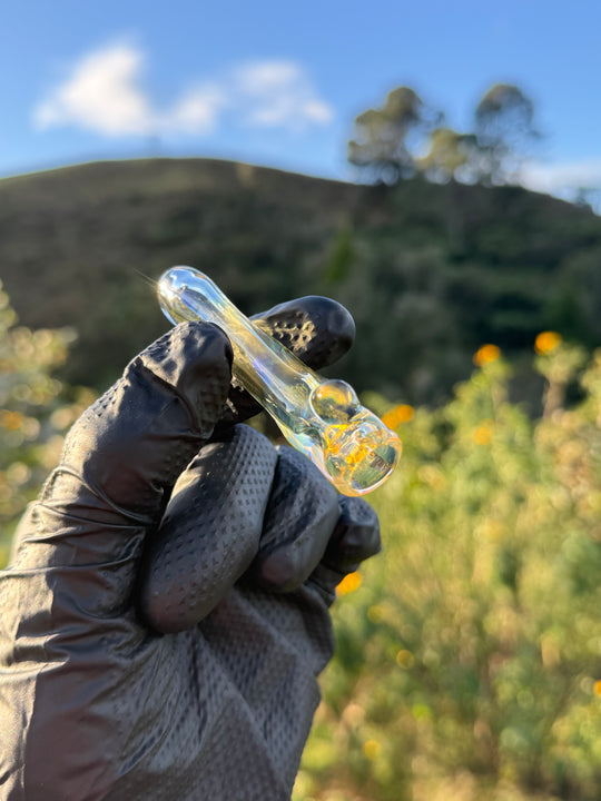 Kaigo Glass One Hitter - Gold/Silver Fumed #2