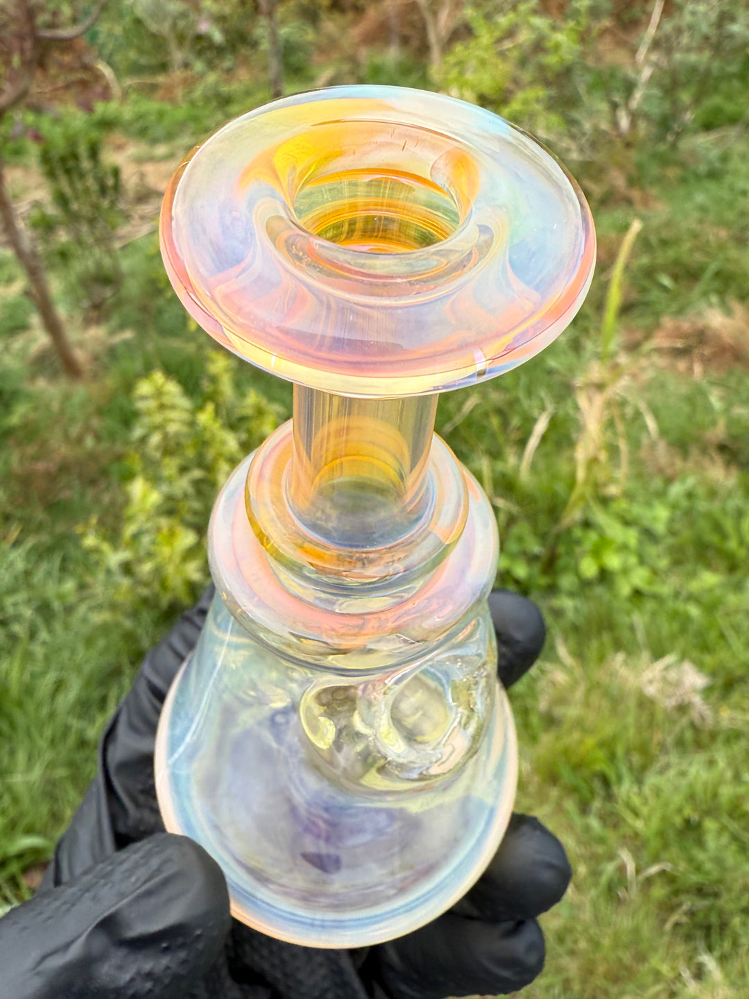 Yeti Glass Mini Jammer - Silver/Gold Fumed #2