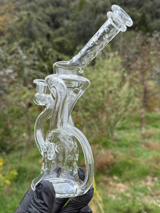 23Glass - Floating Body Klein Recycler Straight Neck