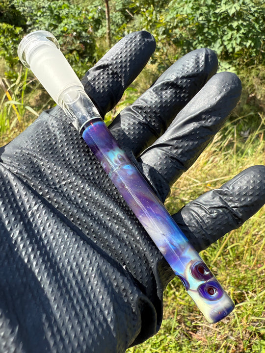 Jamie Clement Glass Collaboration Downstem - Amber Purple
