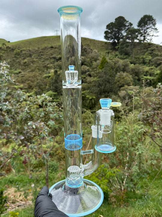 Empirical Glass Grill Perc Tube With Trashcan/Slide - Marina