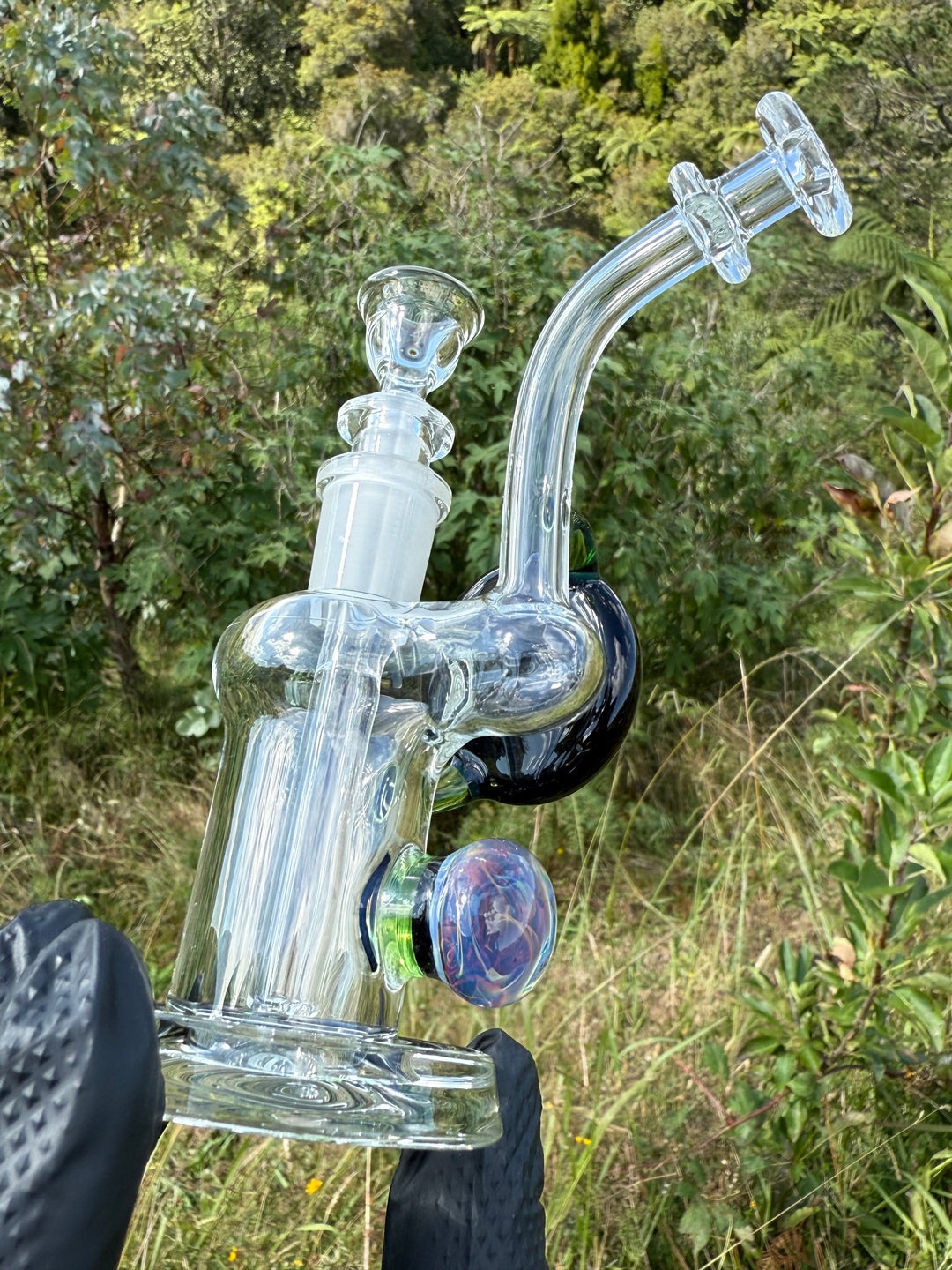 Beerglass Chaos Medallion Mini Rig - Green/Multicoloured