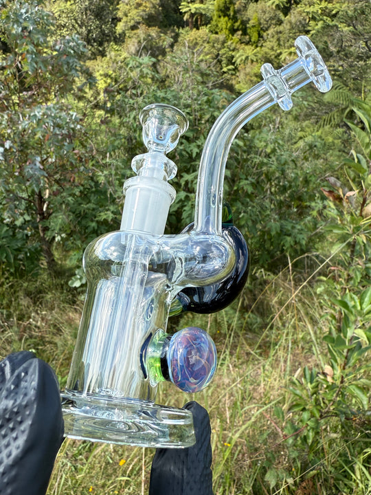 Beerglass Chaos Medallion Mini Rig - Green/Multicoloured