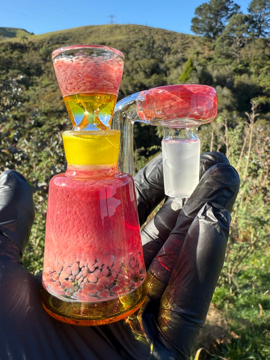 Jamie Clement Ash Catcher/Slide Set - Pheonix Frit/Yellow