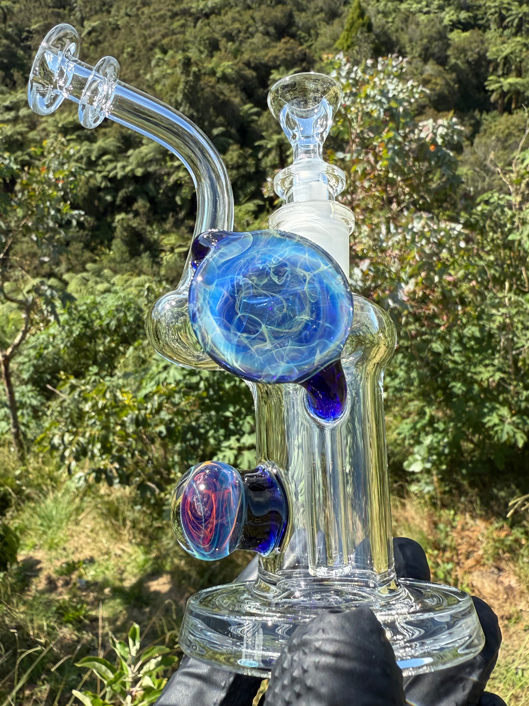 Beerglass Chaos Medallion Mini Rig - Blue Cobalt/Multicoloured #2