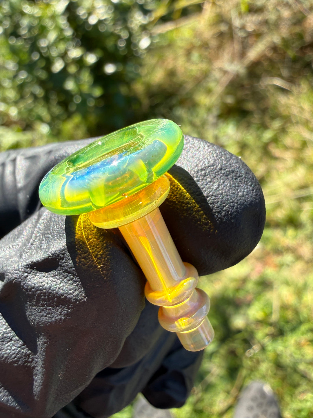 Yeti Glass Puffco Peak Joystick - Green Multi #1