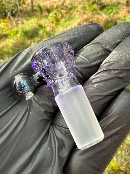 Empirical Glass Slide 14mm Dichro  - Purple Lollipop