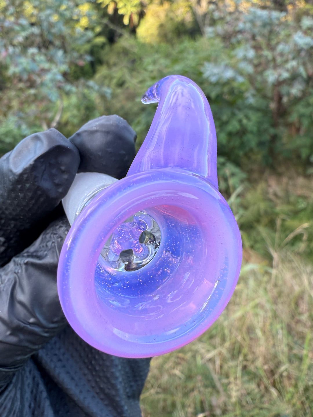 Uzzi Glass Stemline To Imperial Bent Neck Tube - Pink Slyme