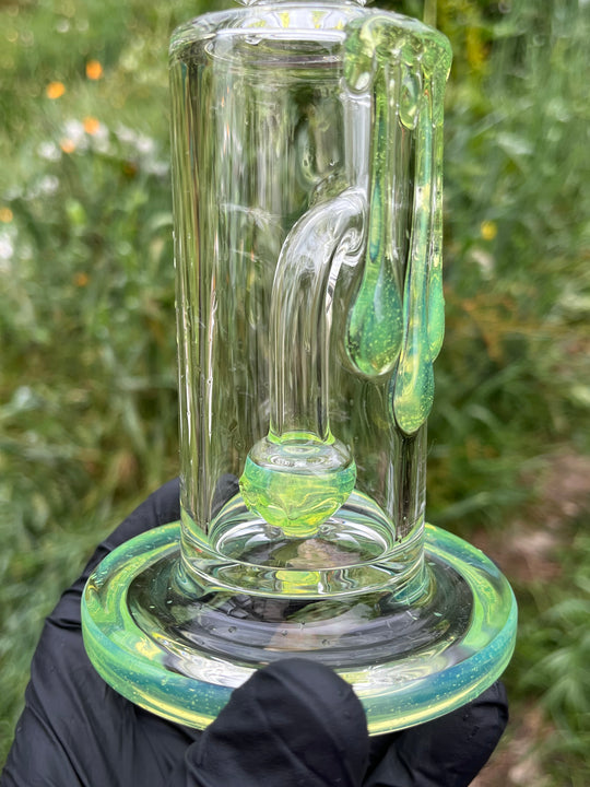 Uzzi Glass Drip Jammer Two Hole Perc - Slyme