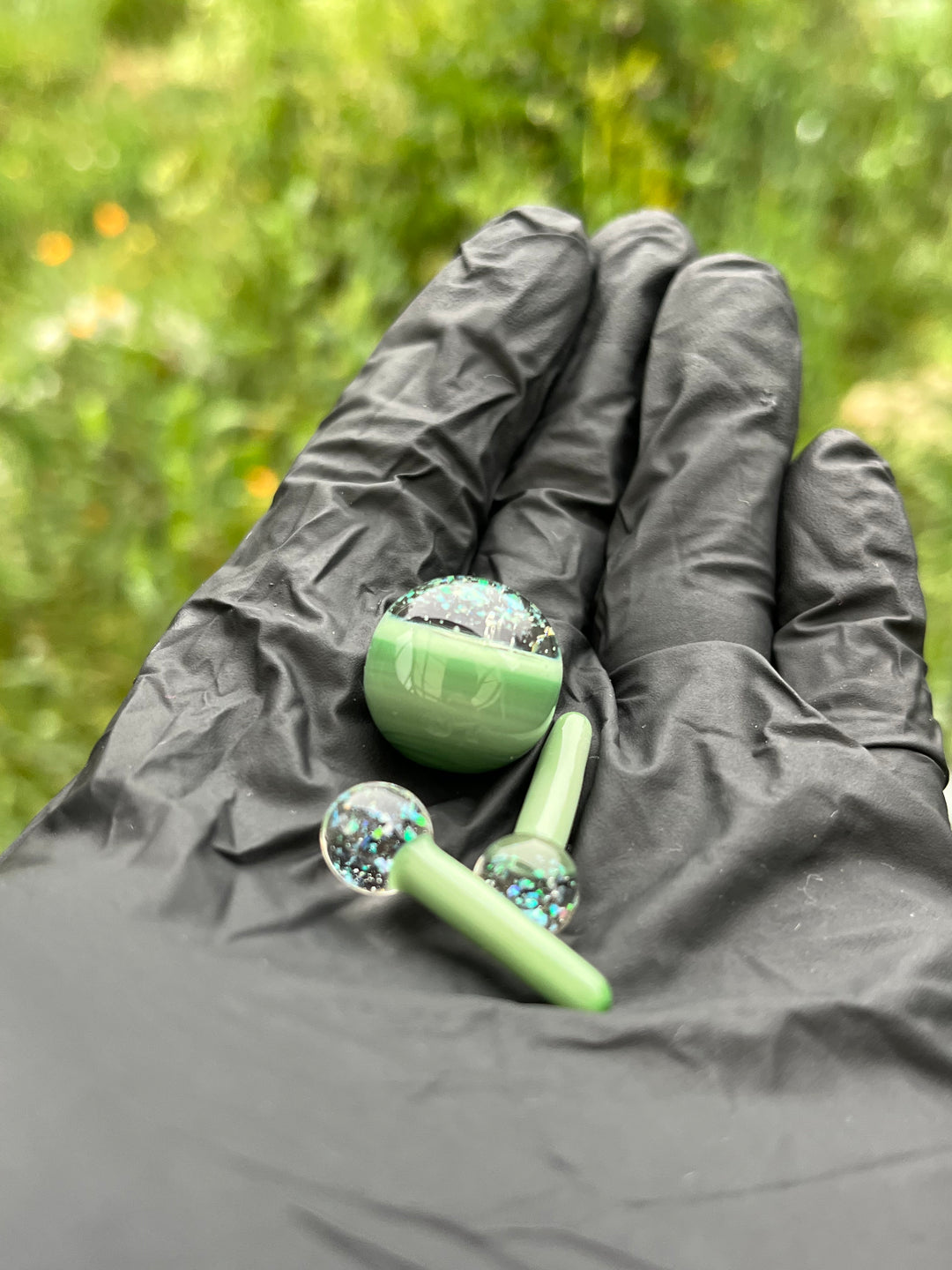 Wyrdglass Goblin Rig Opal Eyes - Mint/Lucy UV