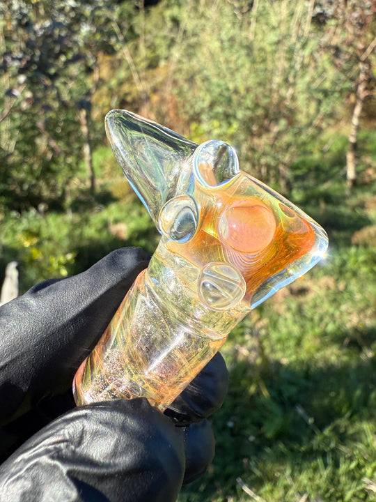 Jims Glass Blowing 18mm Slide - Gold Fumed