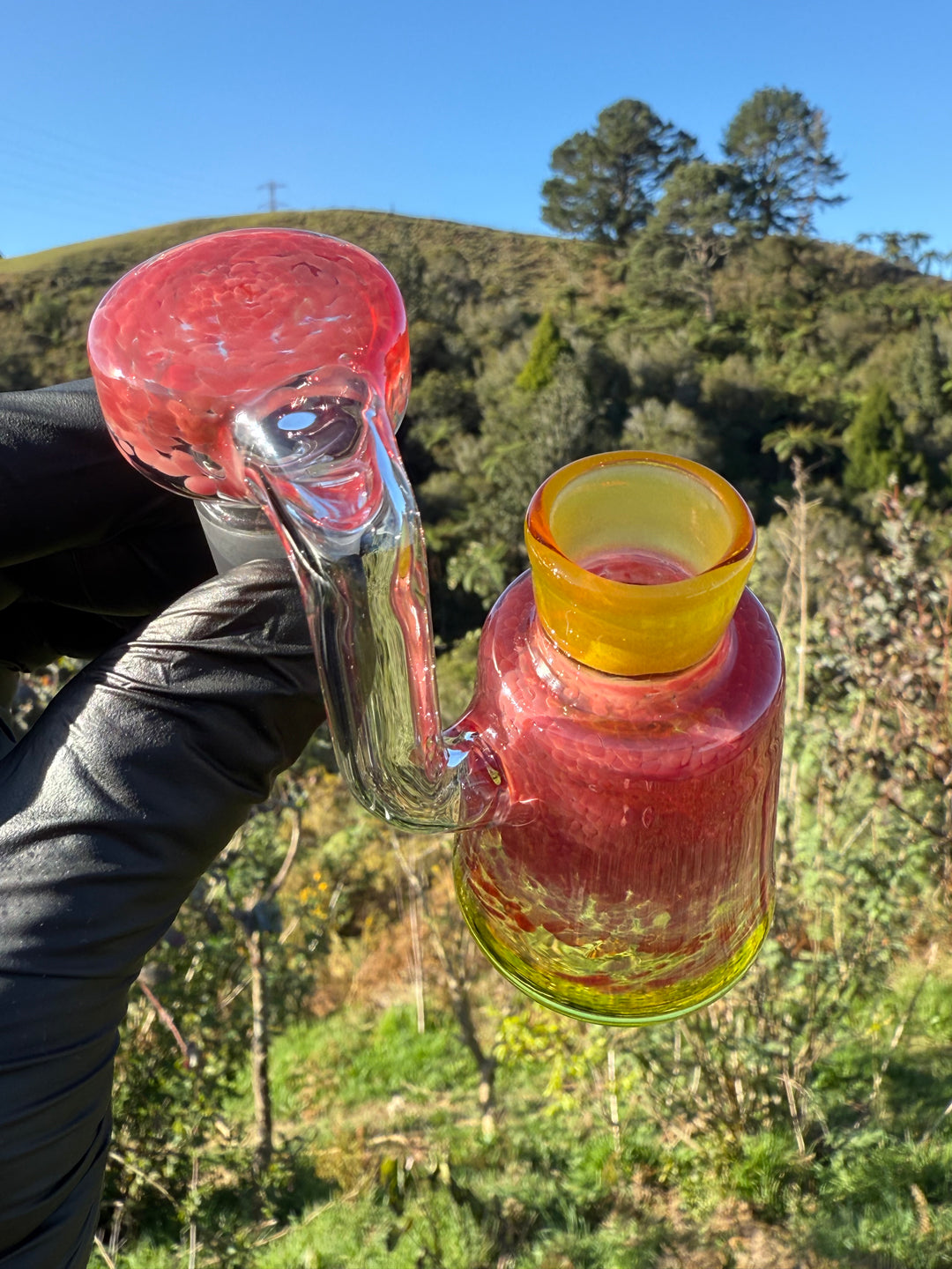 Jamie Clement Ash Catcher/Slide Set - Pheonix Frit/Yellow