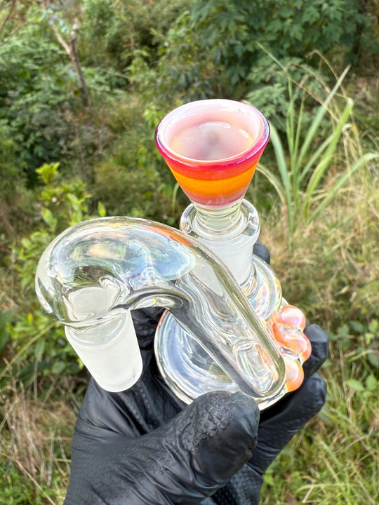 Uzzi Glass Double Stemline Set - Silver Fumed/Lokisdipity