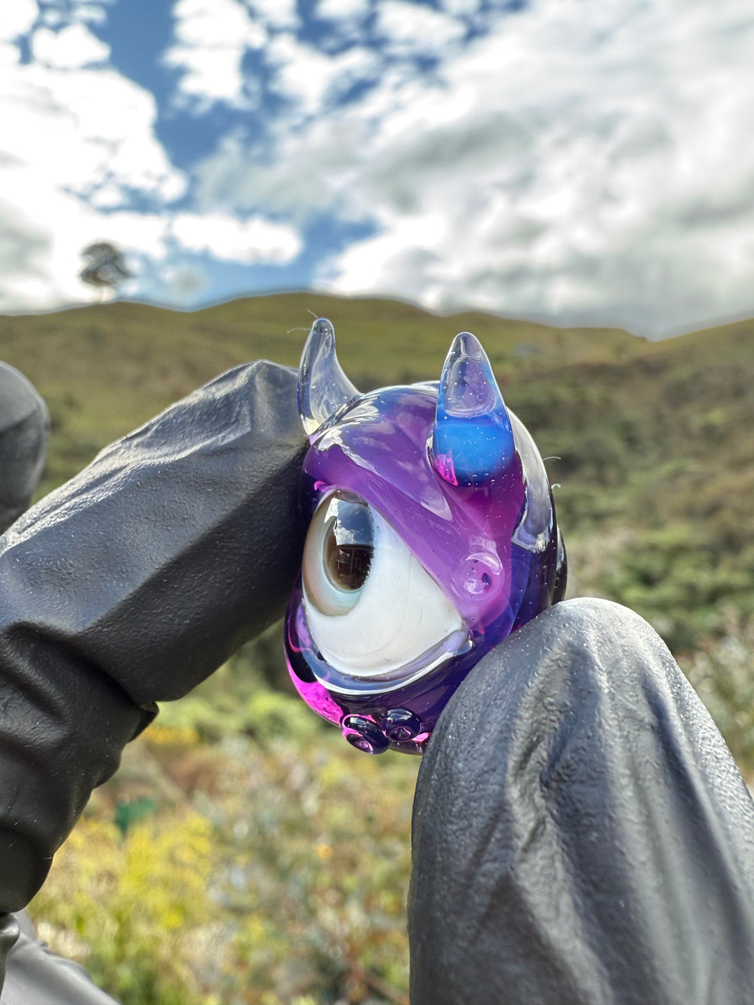Jamie Clement Monster Eye Carb Cap - Gold Amethyst
