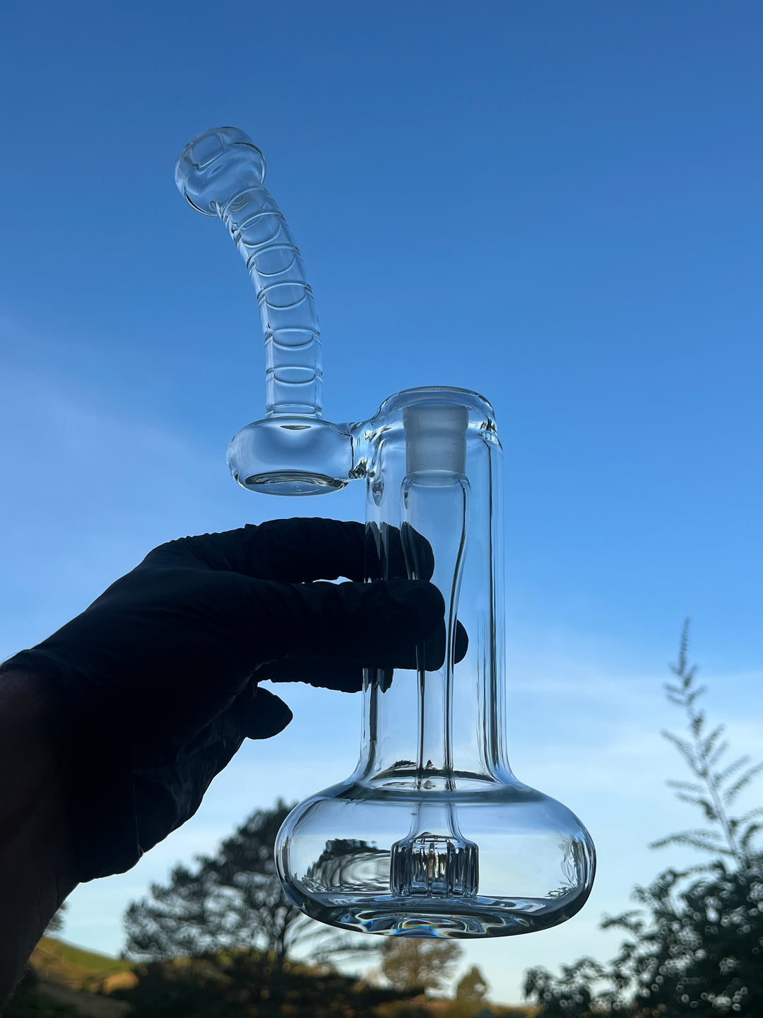 The Glass Bandit 18mm Bubbler #2 - Clear