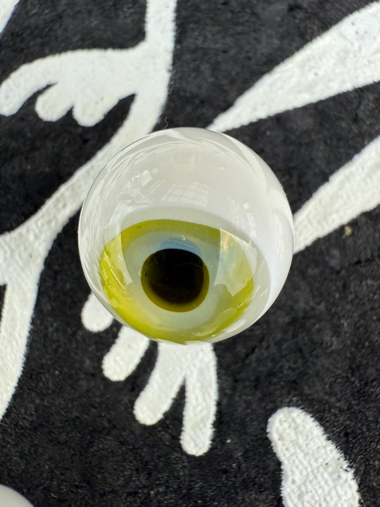 Jamie Clement 13mm Eyeball Marble - Green/Multicoloured #2