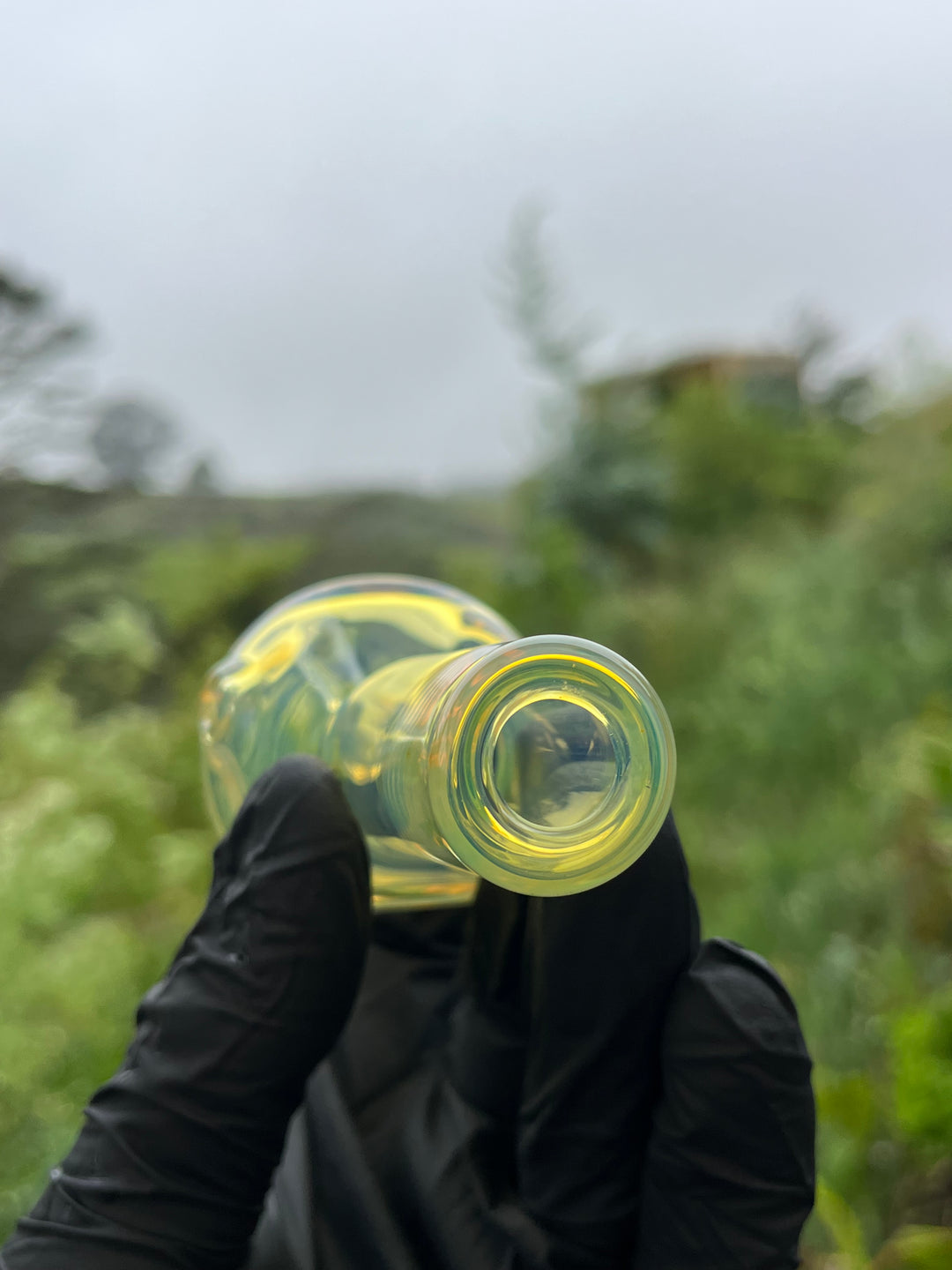 Jargo Glass Spoon - Fine Silver Fumed