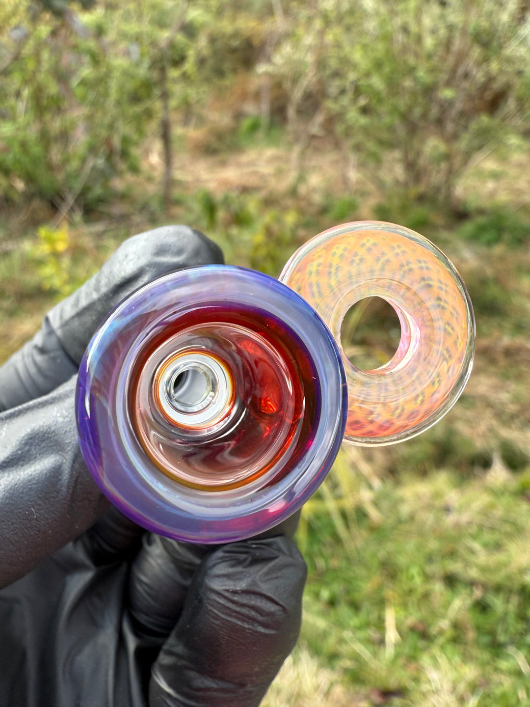Empirical Glass Slide 14mm Fumicello - Amber Purple