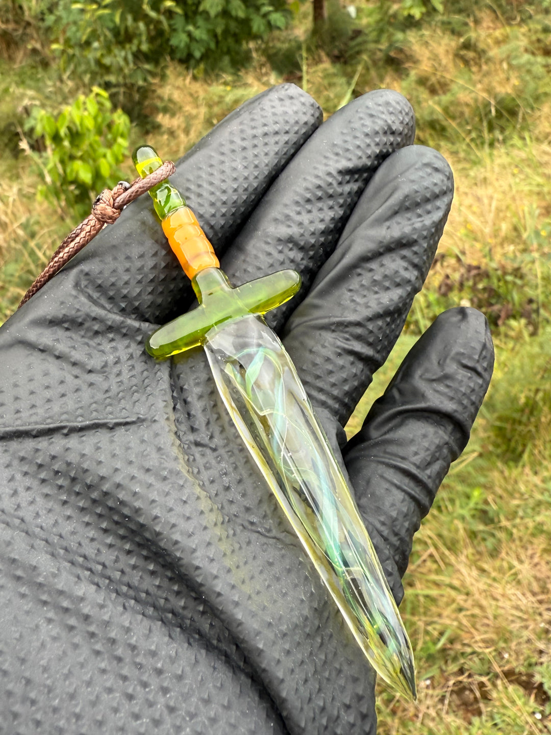 Jamie Clement Dagger Pendant - Multi Coloured #1