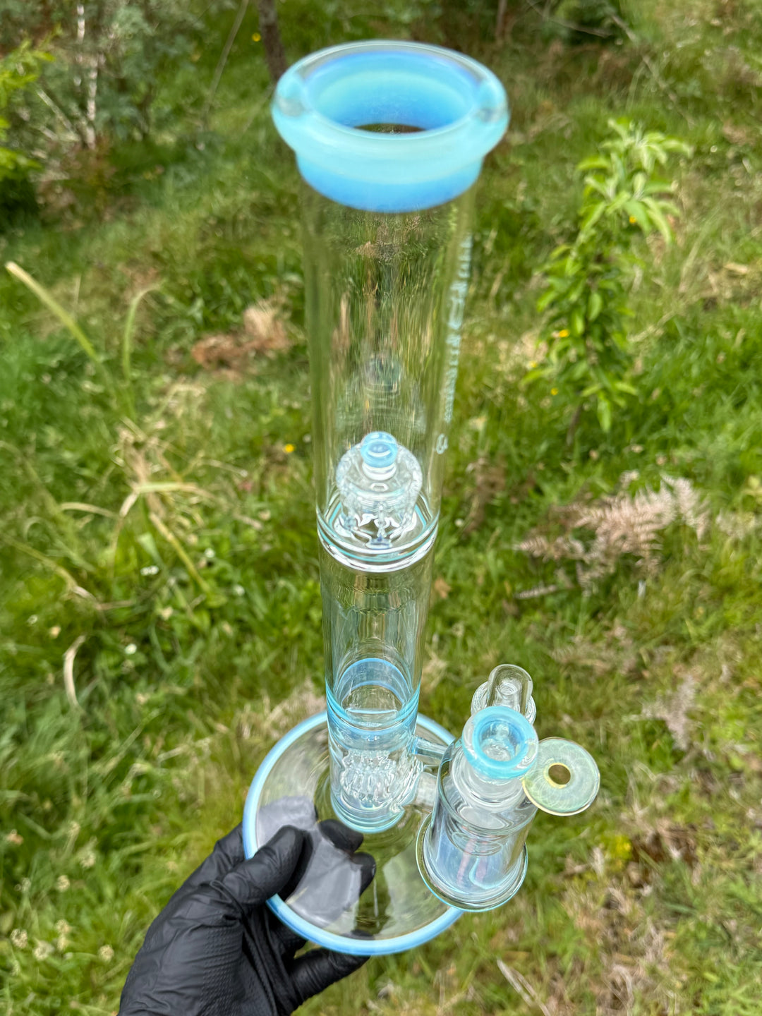 Empirical Glass Grill Perc Tube With Trashcan/Slide - Marina