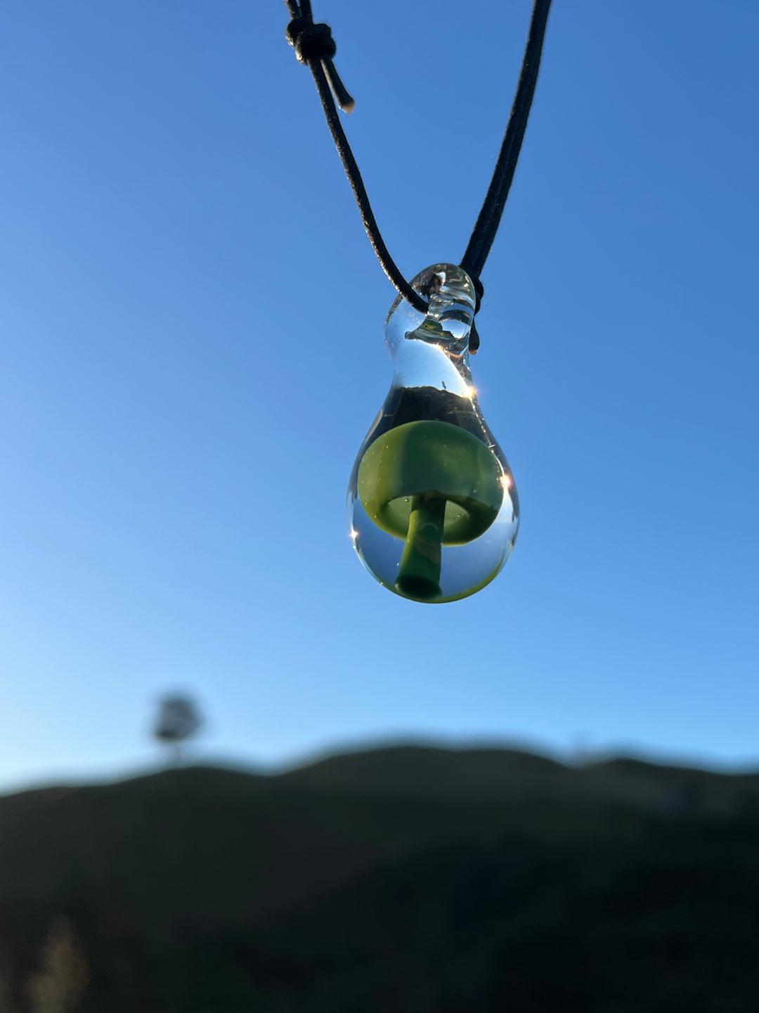 AUBORO Mushroom Pendant - Green #1