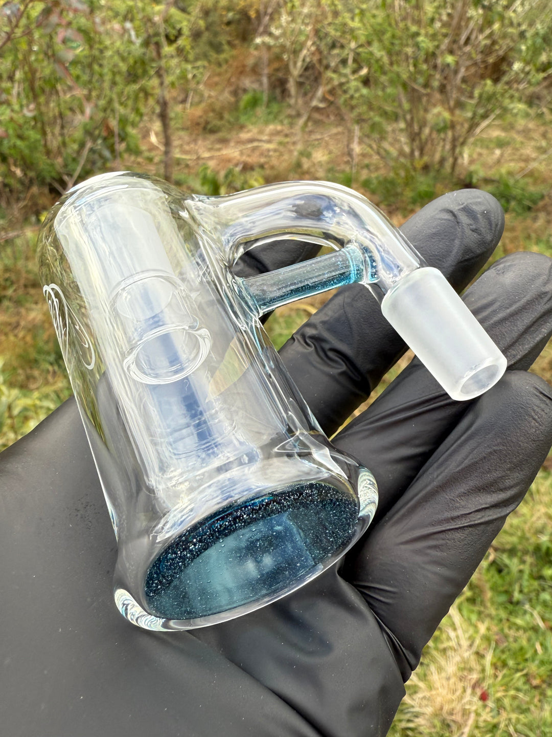 Empirical Glass Trash Can 14mm - Blue Stardust