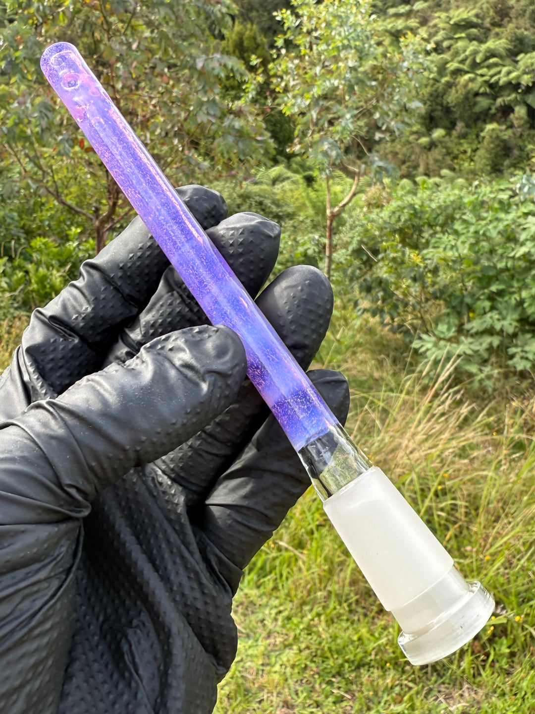 Jamie Clement Glass Collaboration Downstem  - Pink Slyme