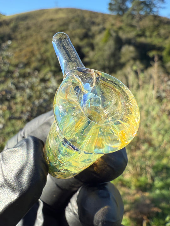 Jims Glass Blowing 18mm Handle Slide - Silver Fumed