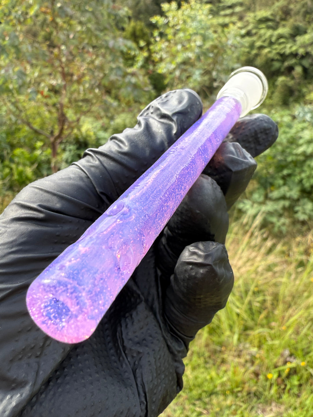 Jamie Clement Glass Collaboration Downstem  - Pink Slyme