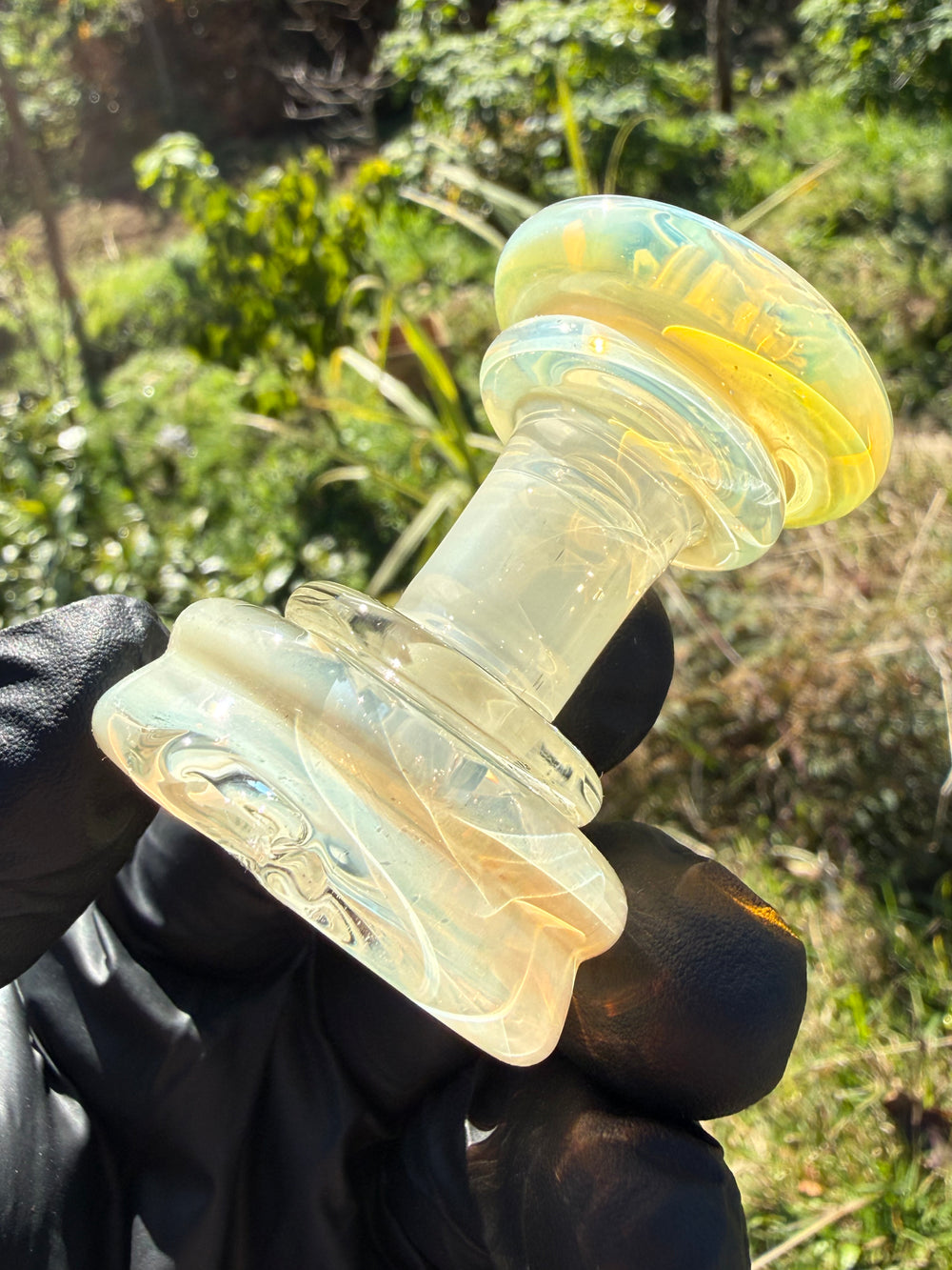 Yeti Glass Puffco Peak Dry Top - Silver Fumed #1
