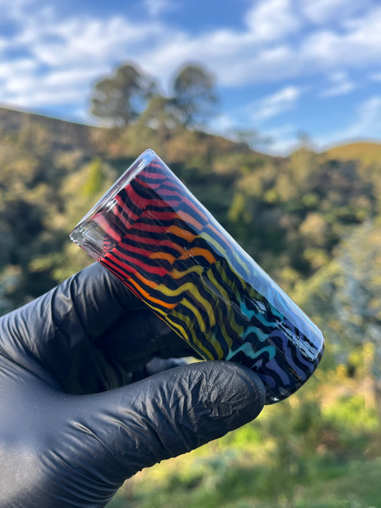 Jargo Glass Shot Glass - Rainbow Lines