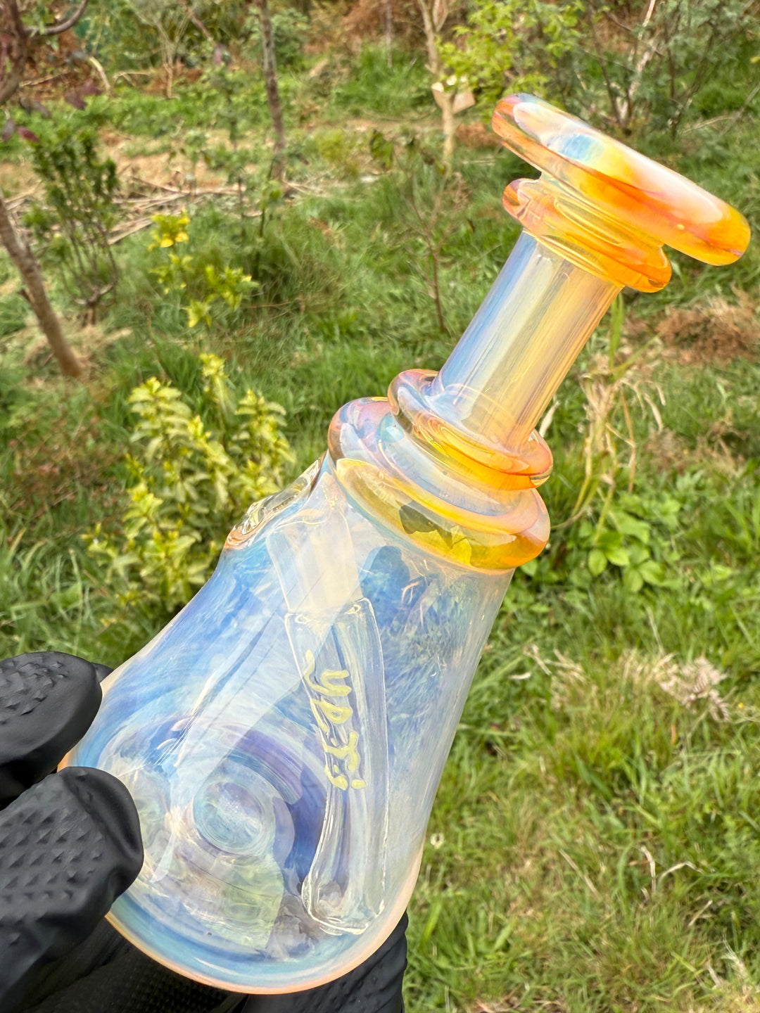 Yeti Glass Mini Jammer - Silver/Gold Fumed #2