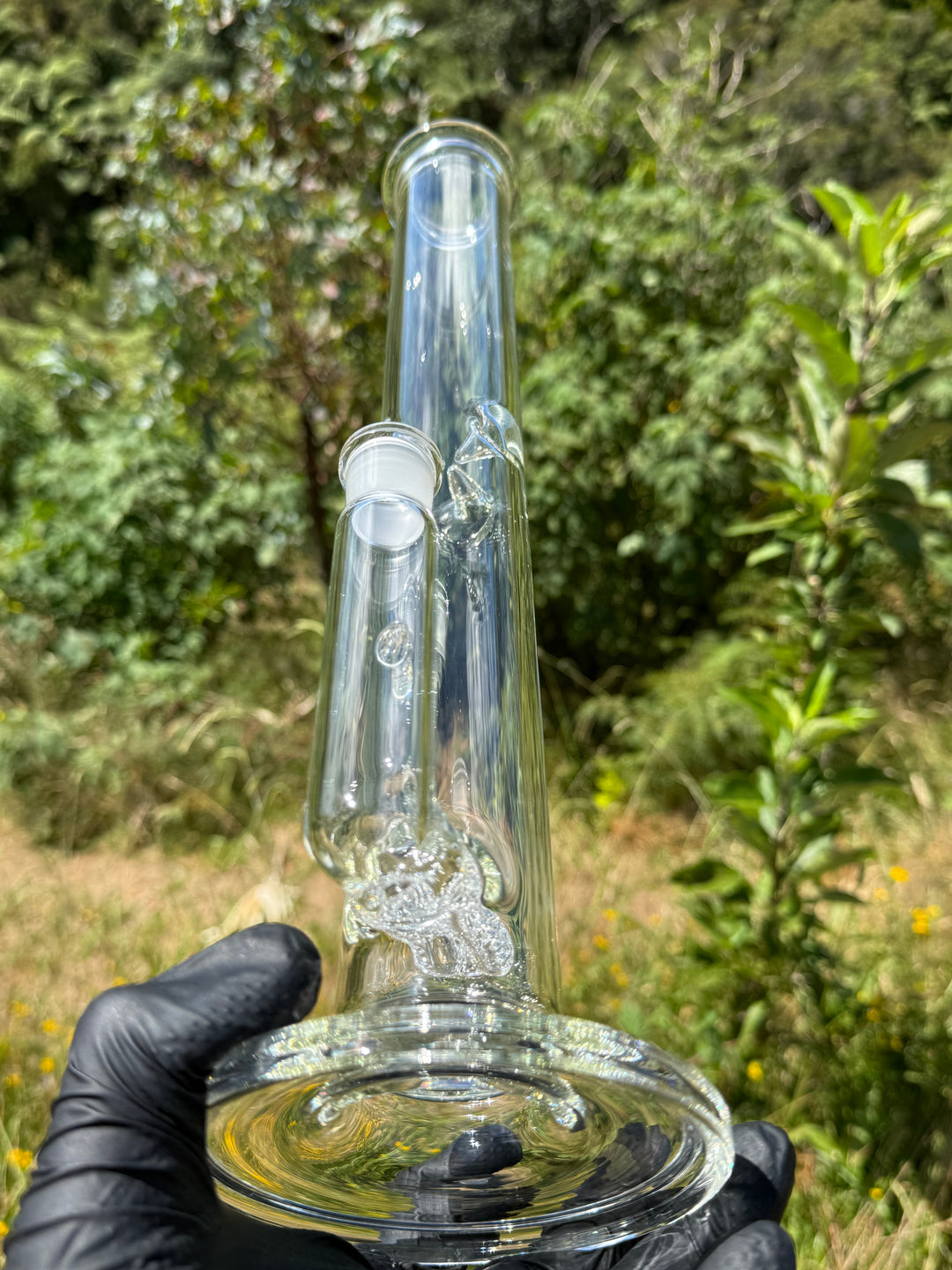 Uzzi Glass Double Inline Straight - Clear