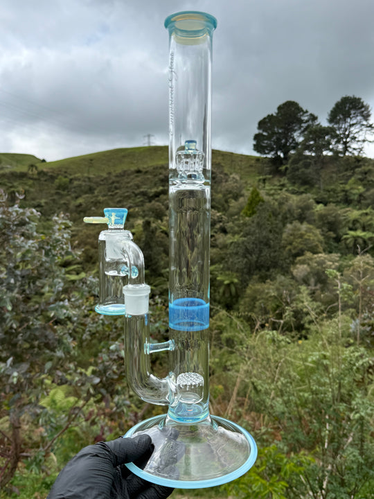 Empirical Glass Grill Perc Tube With Trashcan/Slide - Marina