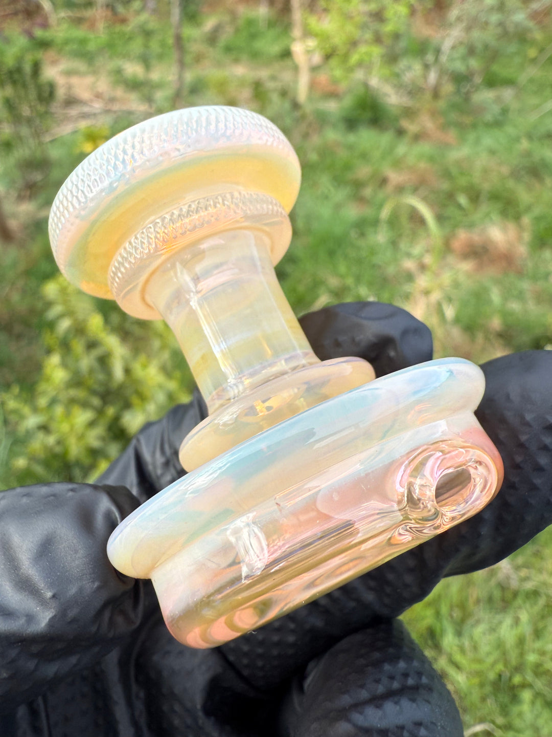 Yeti Glass Puffco Peak Dry Top - Gold/Silver Fumed #2