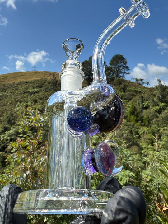 Beerglass Chaos Medallion Mini Rig - Purple Lollipop/Multicoloured