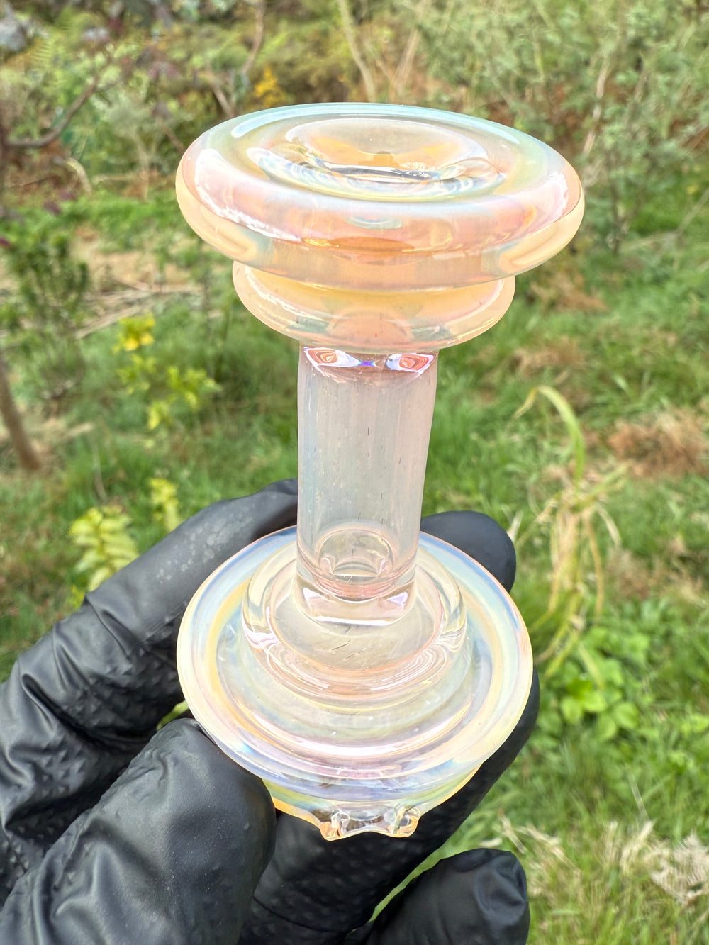 Yeti Glass Puffco Peak Dry Top - Gold/Silver Fumed #1