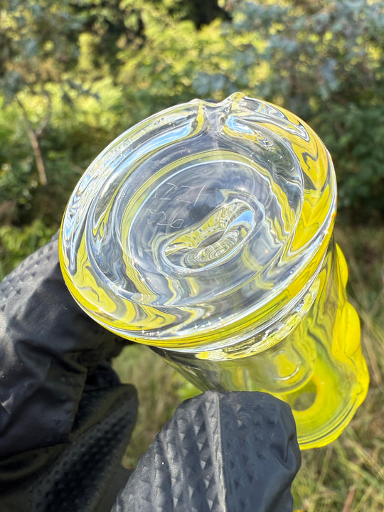 Uzzi Glass Puffco Drip Jammer  - Yellow Opal