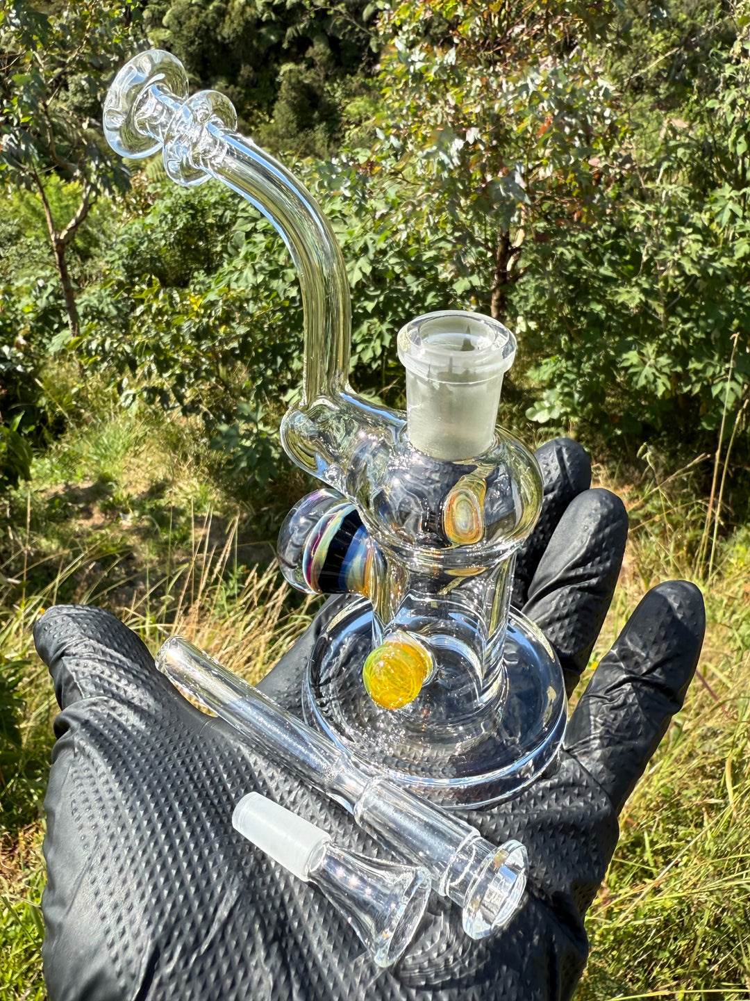 Beerglass Chaos Medallion Mini Rig - Orange/Multicoloured #3