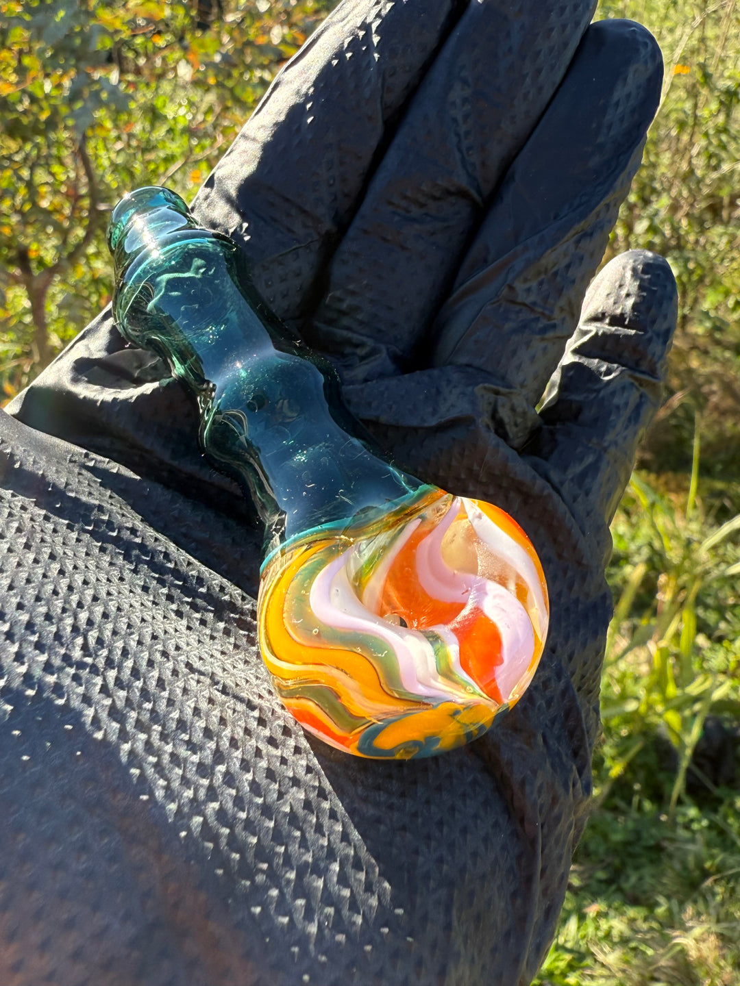 Green Thumb Bob Glass Spoon - Multicoloured #1
