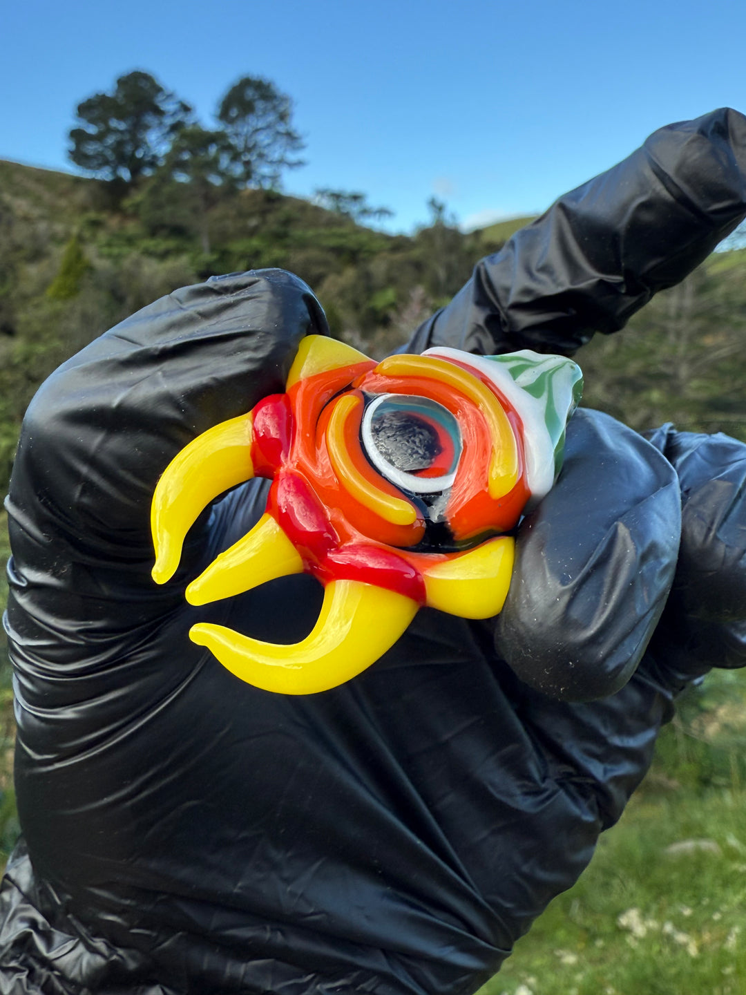 Kaigo Glass Monster Pendant - Multi Coloured #1